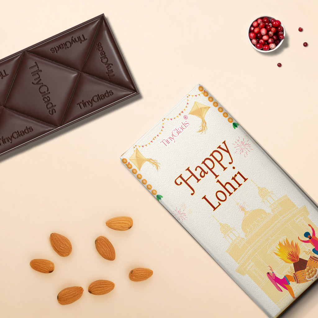 TinyGlads Lohri Greetings Chocolate Bar | 80g