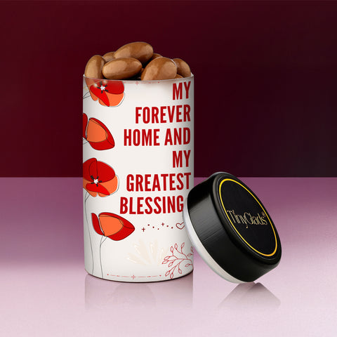Chocolate Gift Combo for Mom with Jar & Message Card