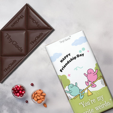 You're My Favourite Weirdo Chocolate Bar | Almond & Cranberry