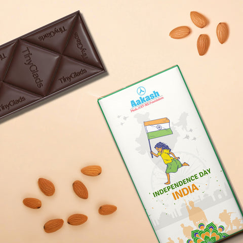 Independence Day Almond & Cranberry Chocolate Bar