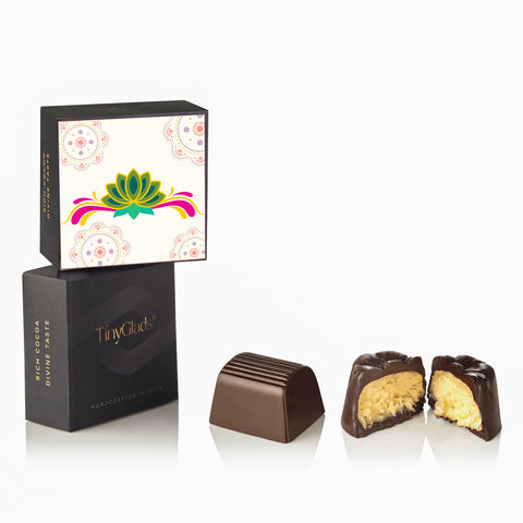 Rakhi Gift Box with Chocolates & Designer Rakhi – SweetBond Edition