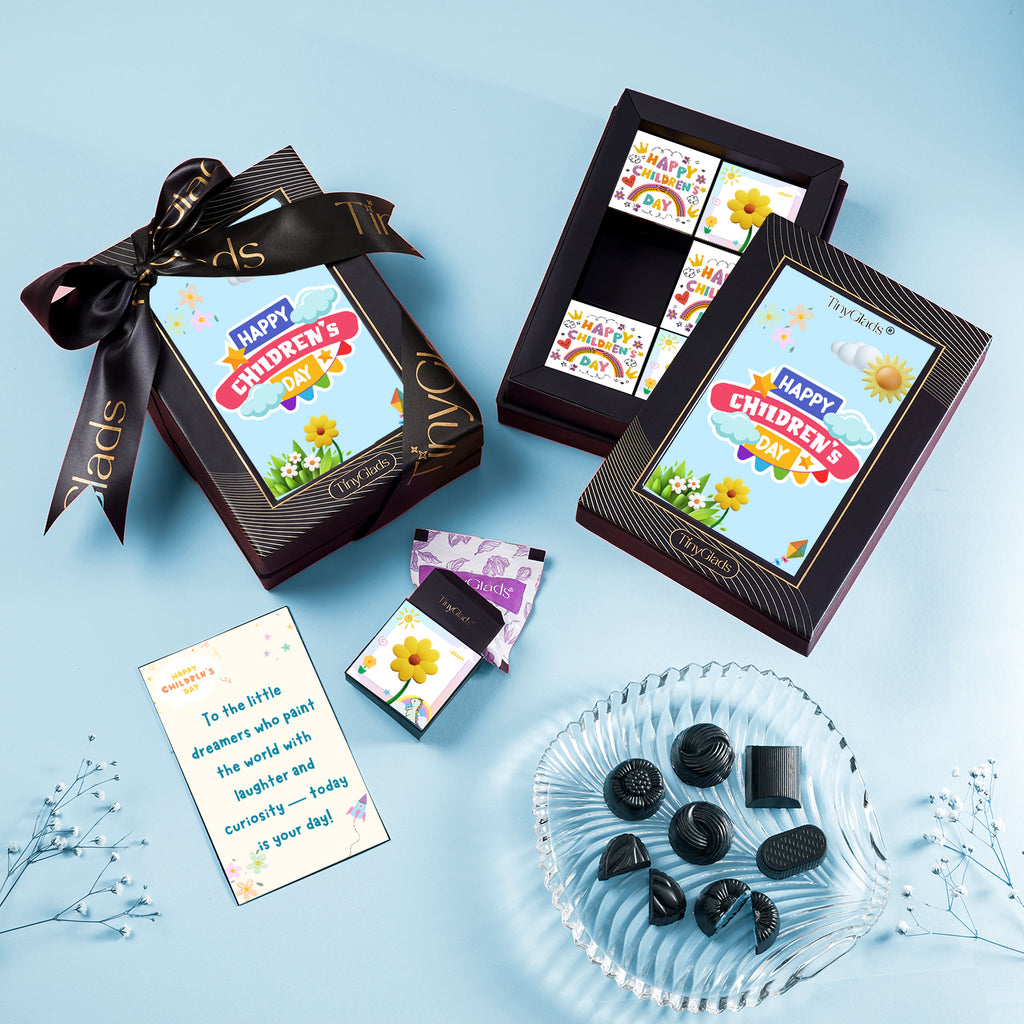 TinyGlads Children's Day Chocolate Gift Box | 6 Gourmet Truffles