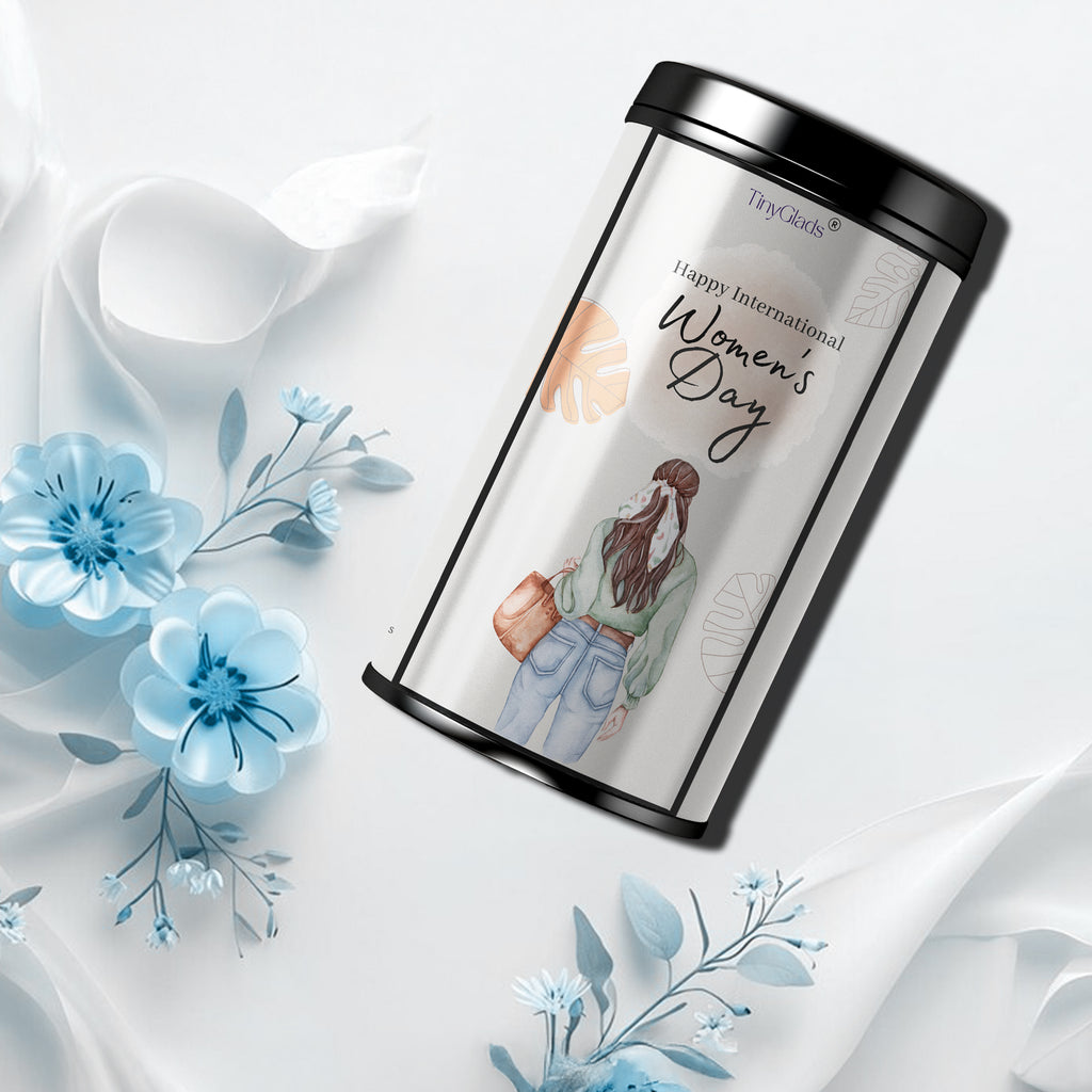 TinyGlads Premium Women's Day Chocolate Gift Jar | 12 Gourmet Truffles