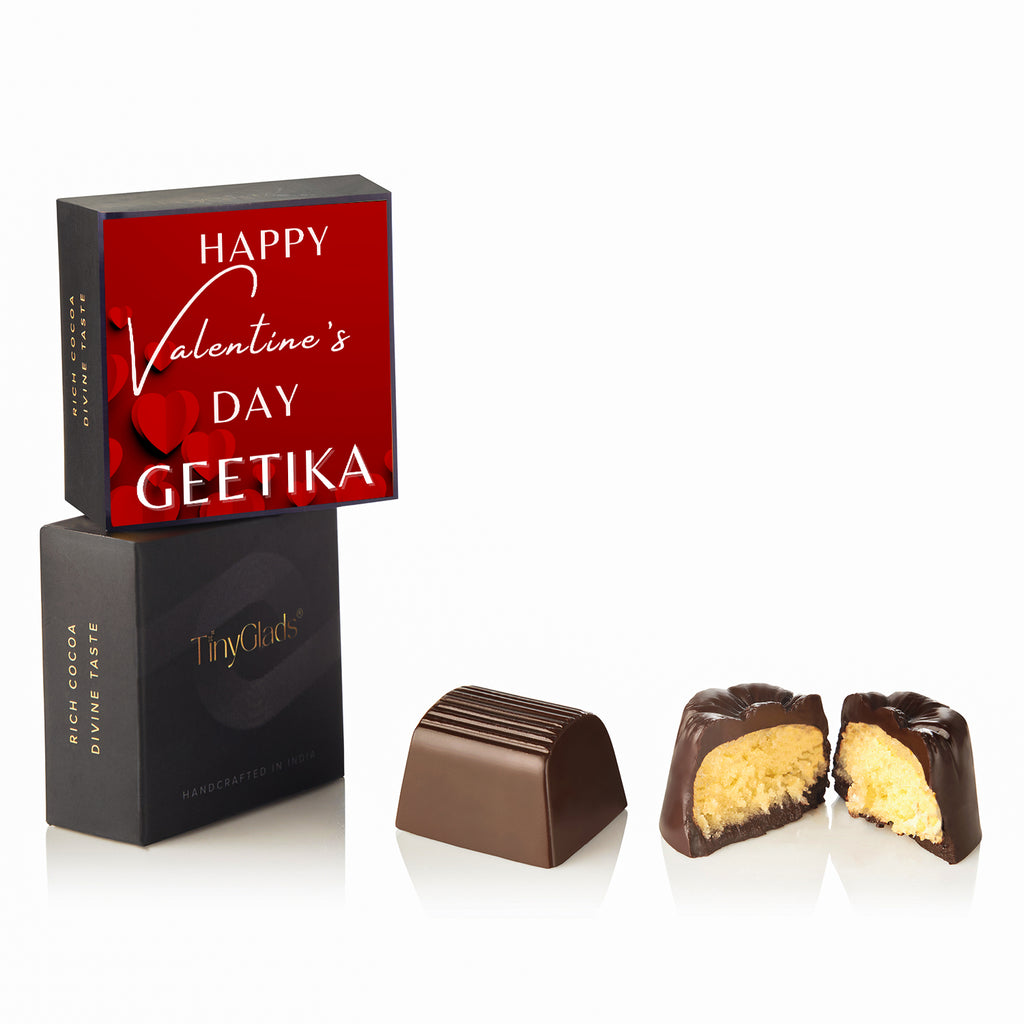 Valentine’s Day Romantic Photo Keepsake Box with 6 Truffles