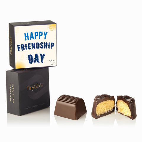 Happy Friendship Day Chocolate Gift Box | 6 Assorted Handcrafted Chocolates
