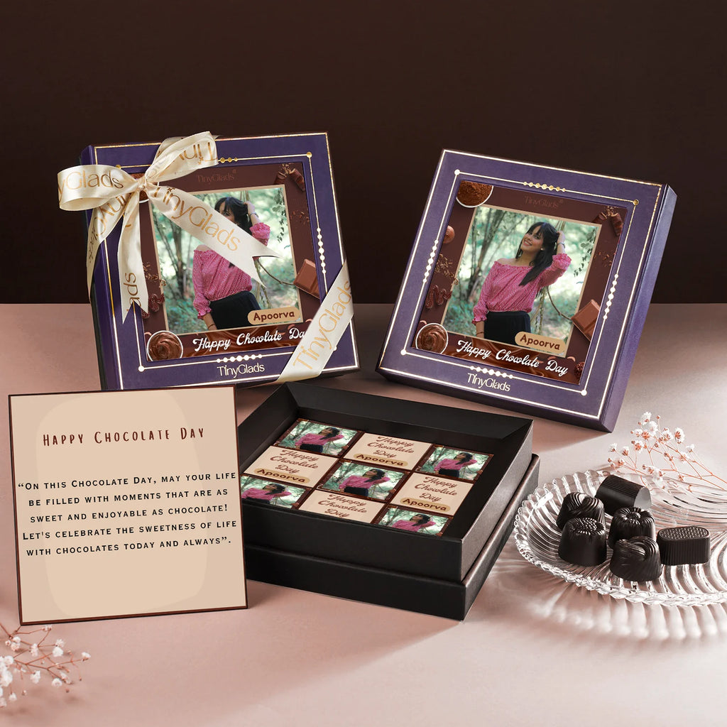 Happy Chocolate Day Photoframe Gift Box