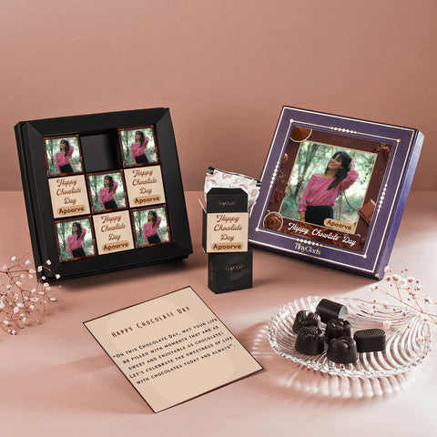 Happy Chocolate Day Photoframe Gift Box