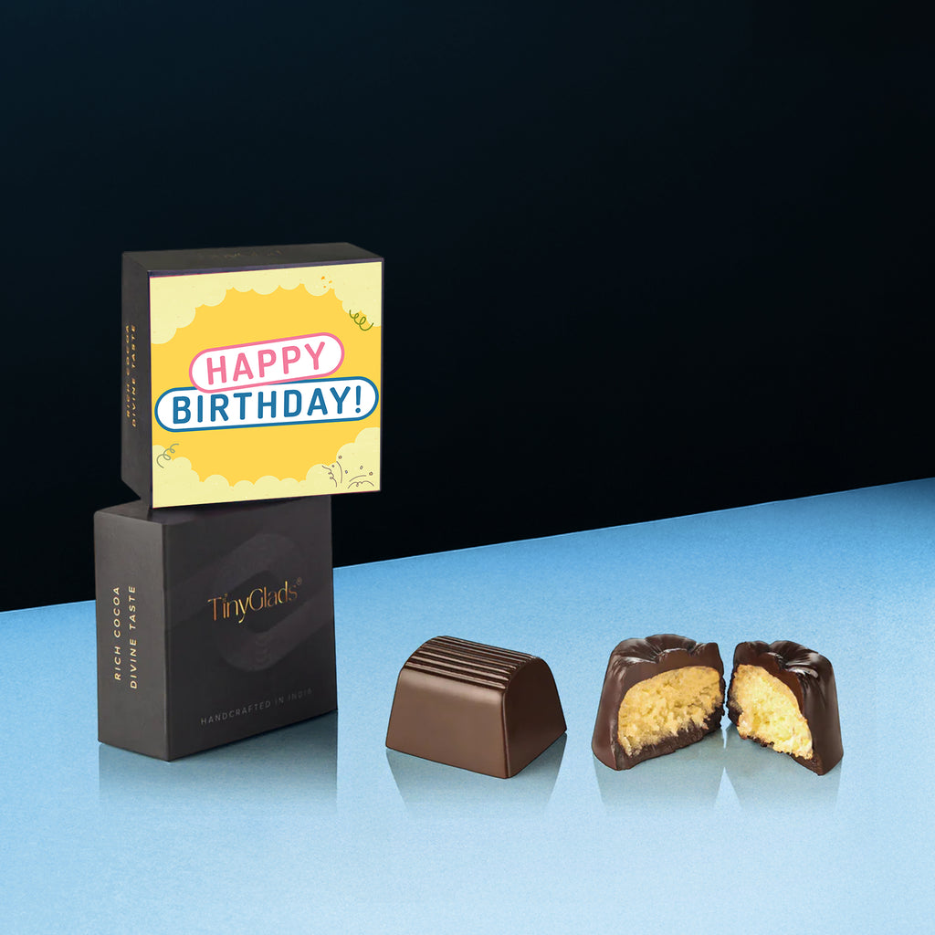 Celebration chocolate gift box with elegant packaging and assorted chocolates