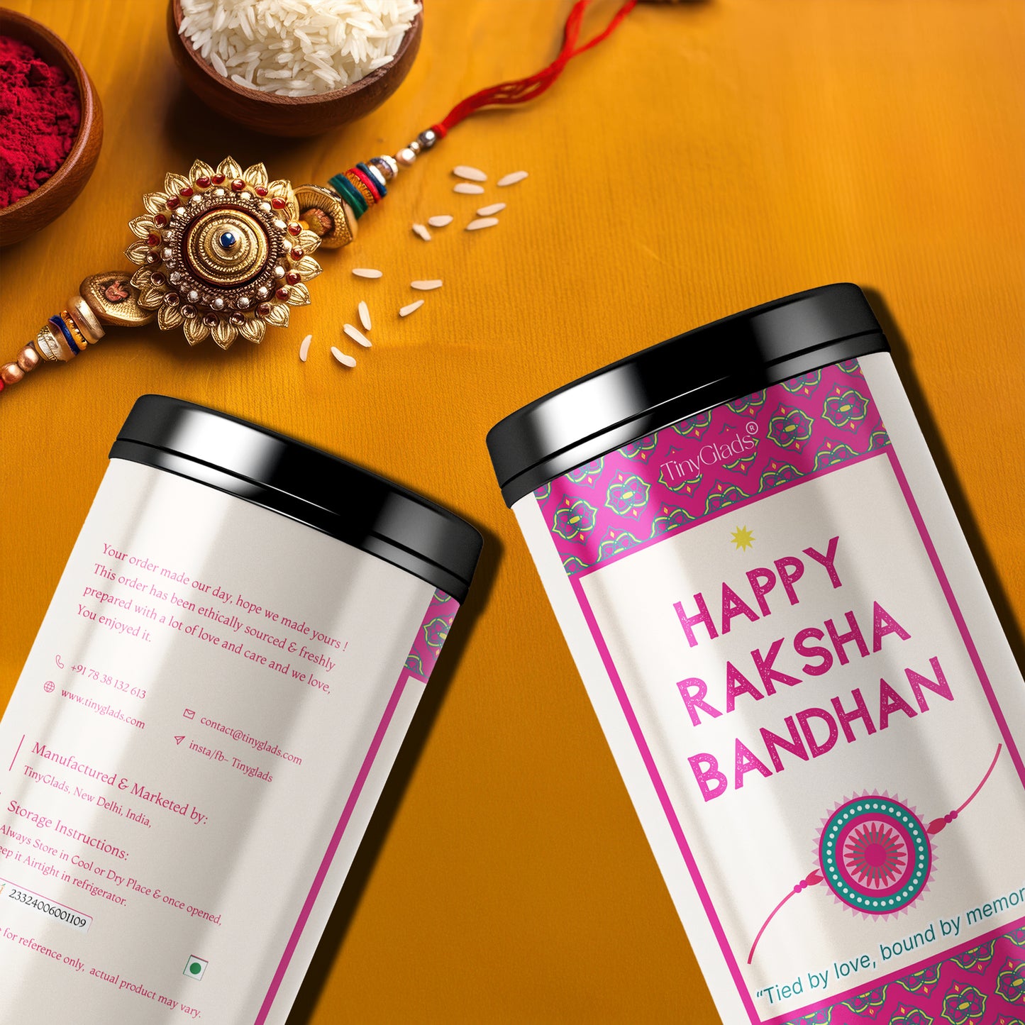 TinyGlads Sibling Celebration Chocolate Truffle Jar | 12 Truffles