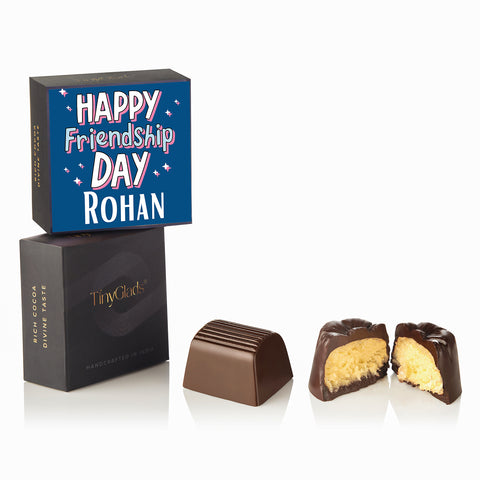 Personalized Friendship Day Chocolate Gift Box | 9 Soft-Centre Truffle Pieces
