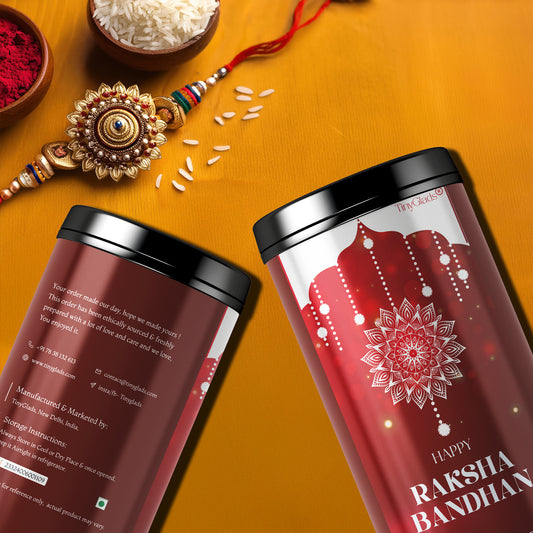 TinyGlads Rakhi Blessings Chocolate Truffle Jar | 12 Gourmet Truffles