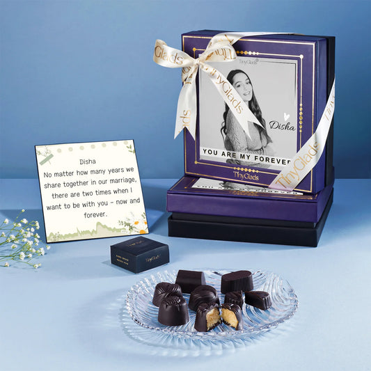 Love Forever Photoframe Chocolate Box with Special Message