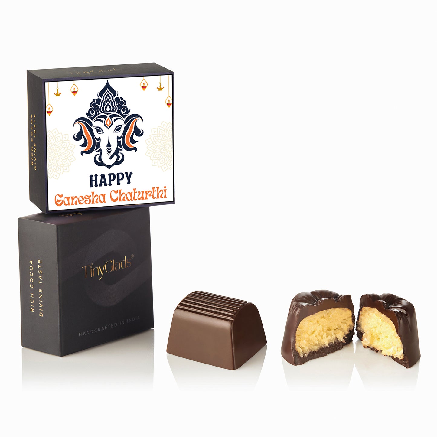 Custom Ganesh Chaturthi Keepsake Chocolate Gift Box – 9 Premium Truffles