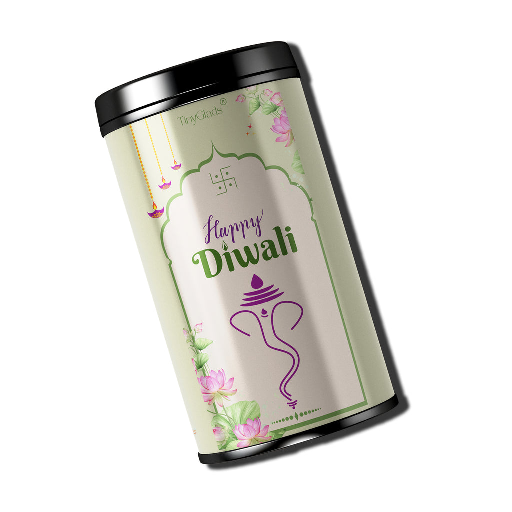 TinyGlads Happy Diwali Chocolate Truffle Jar | 12 Gourmet Truffles