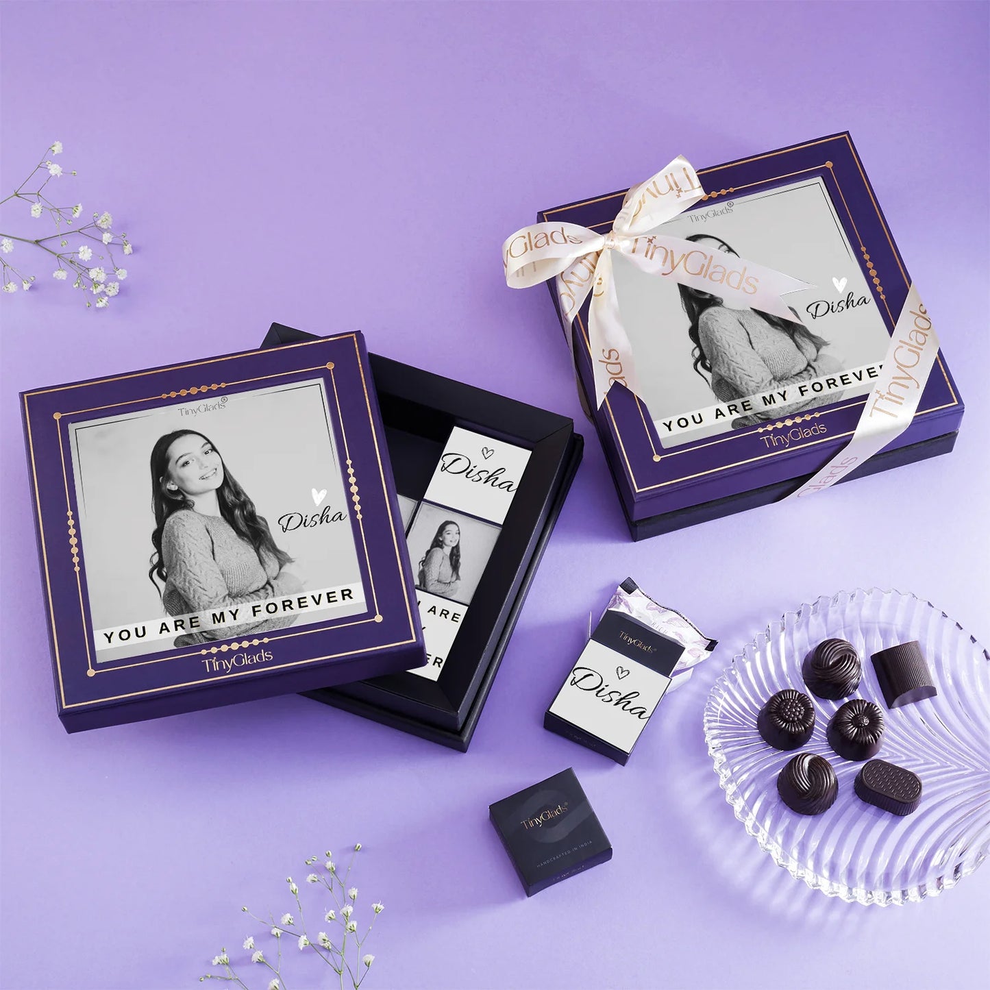 Love Forever Photoframe Chocolate Box with Special Message