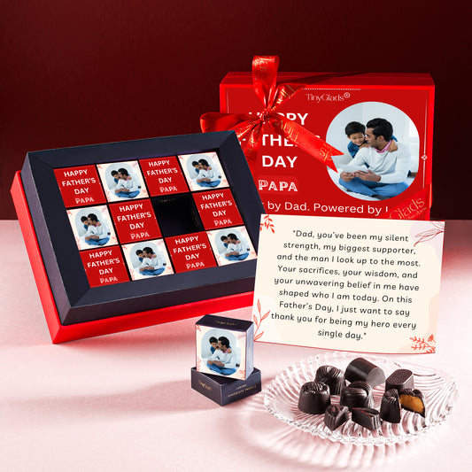 Love You Dad Premium Chocolate Box – 12 Pcs Inside