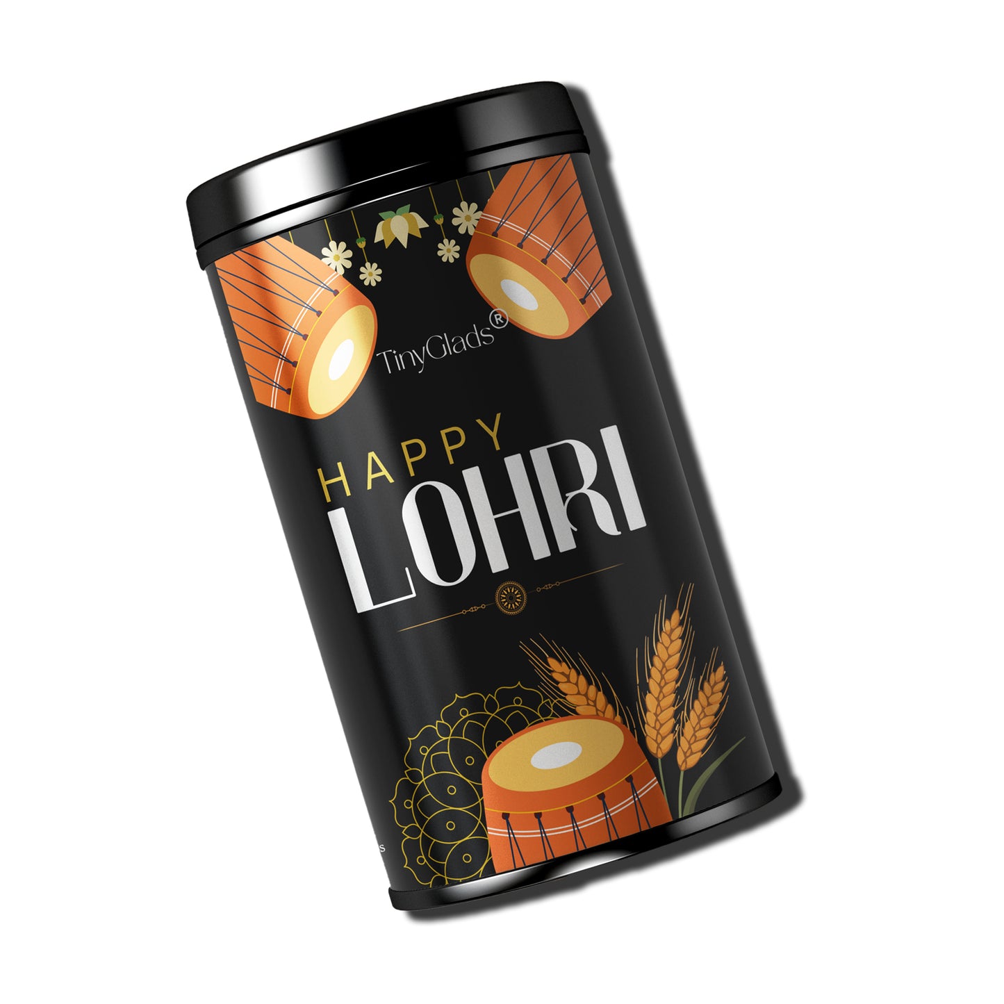 TinyGlads Happy Lohri Chocolate Truffle Jar | 12 Truffles