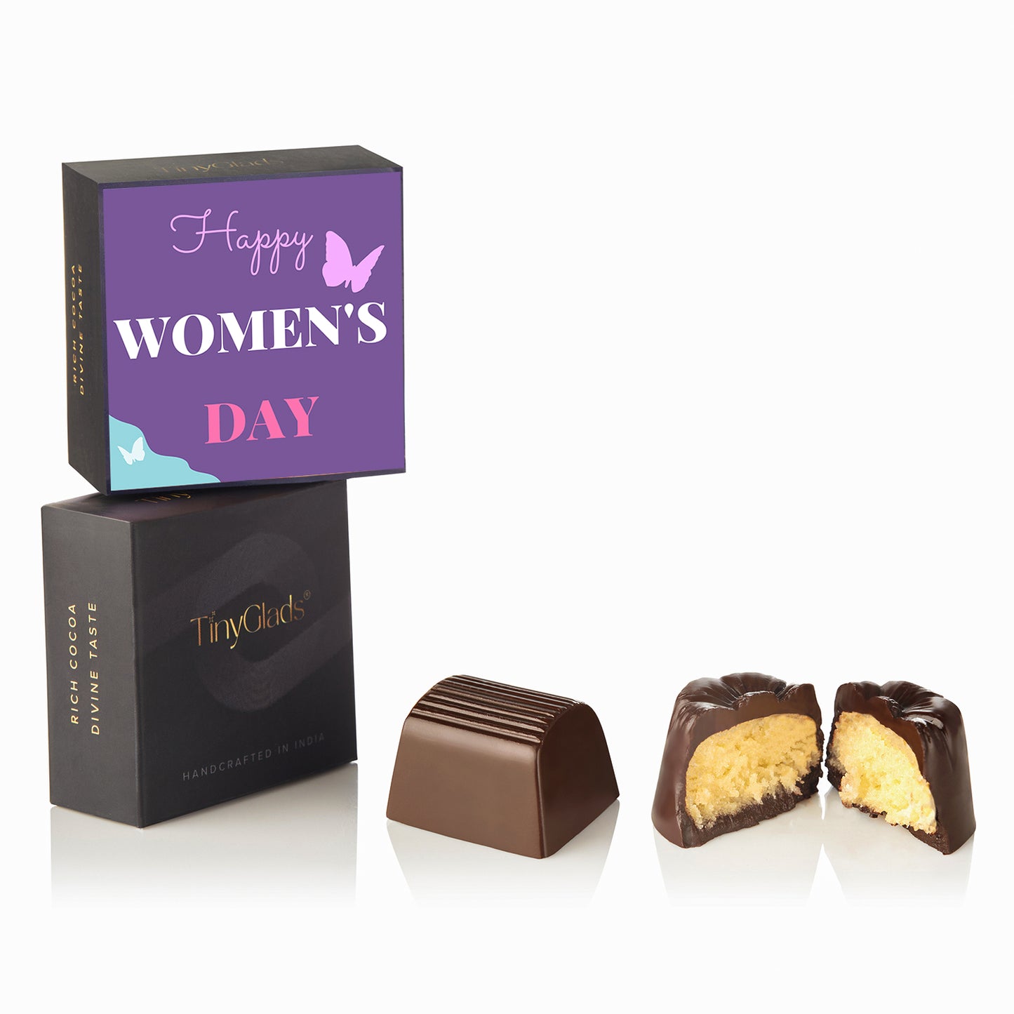 TinyGlads Women's Day Chocolate Gift Box | 9 Premium Handcrafted Truffles