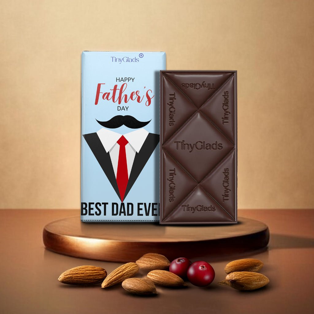 TinyGlads Best Dad Ever Chocolate Bar