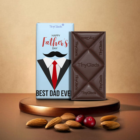 TinyGlads Best Dad Ever Chocolate Bar