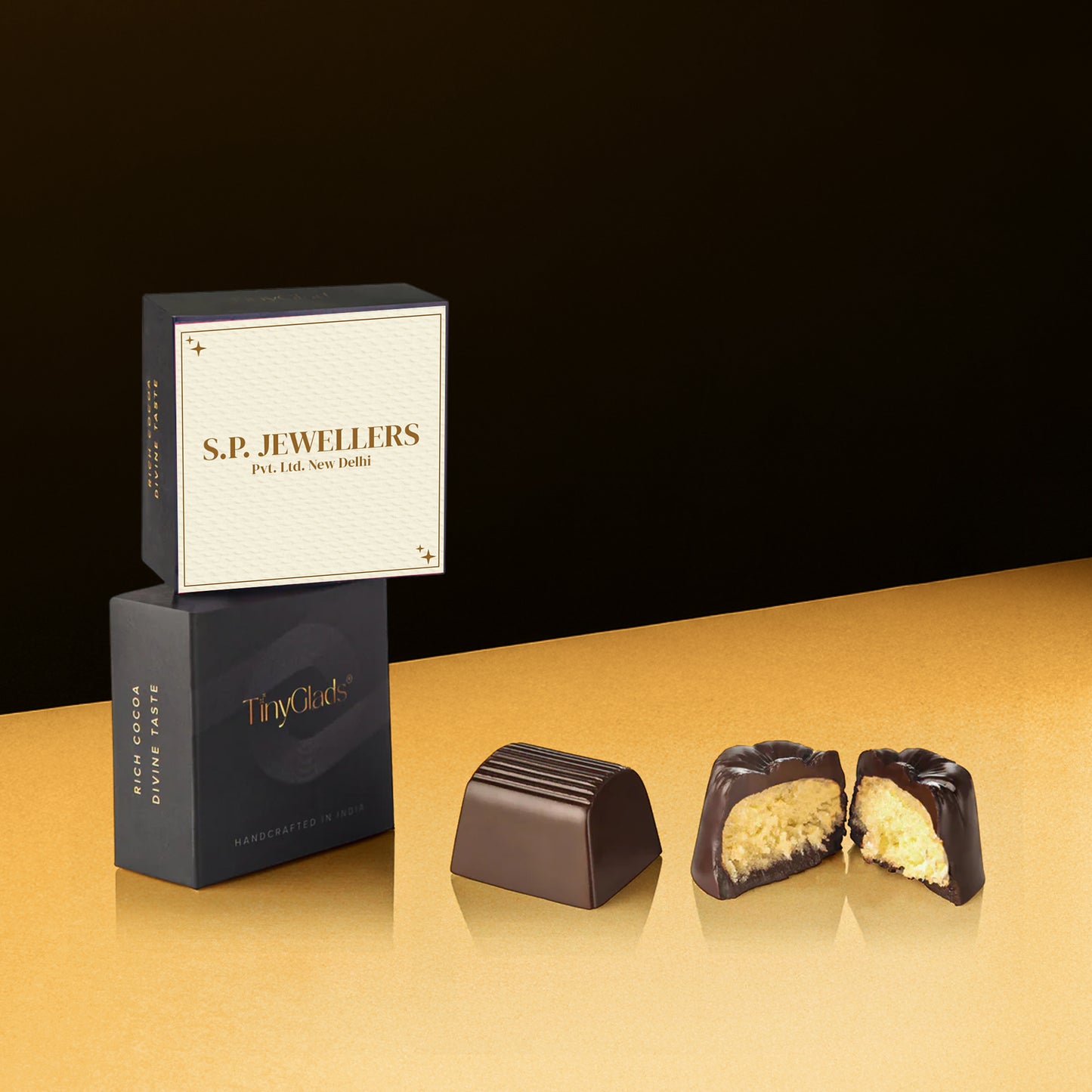 Customized Corporate Chocolate Gift Box with Logo & Photo | 6 Pcs Truffles