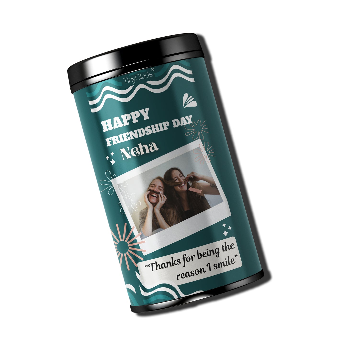 Personalized Friendship Day Chocolate Truffle Jar | Custom Photo Gift