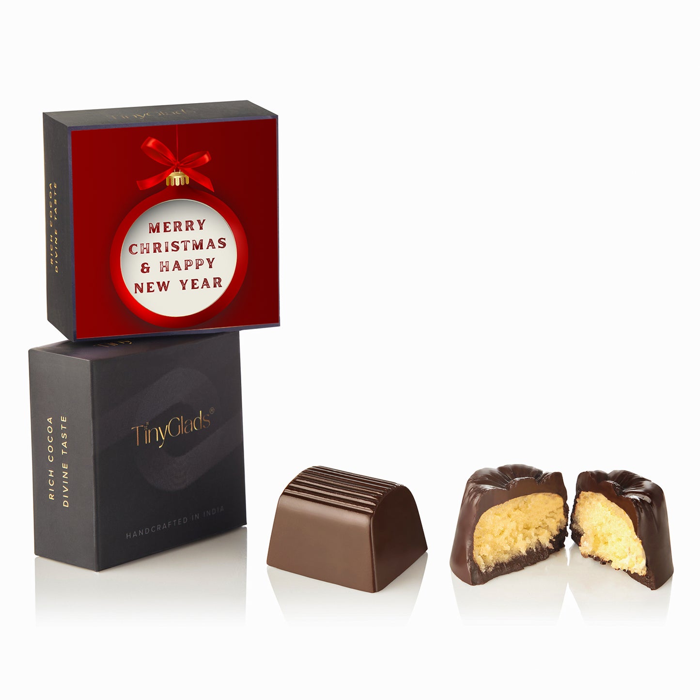 TinyGlads Personalized Corporate New Year Chocolate Gift Box | 9 Assorted Truffles