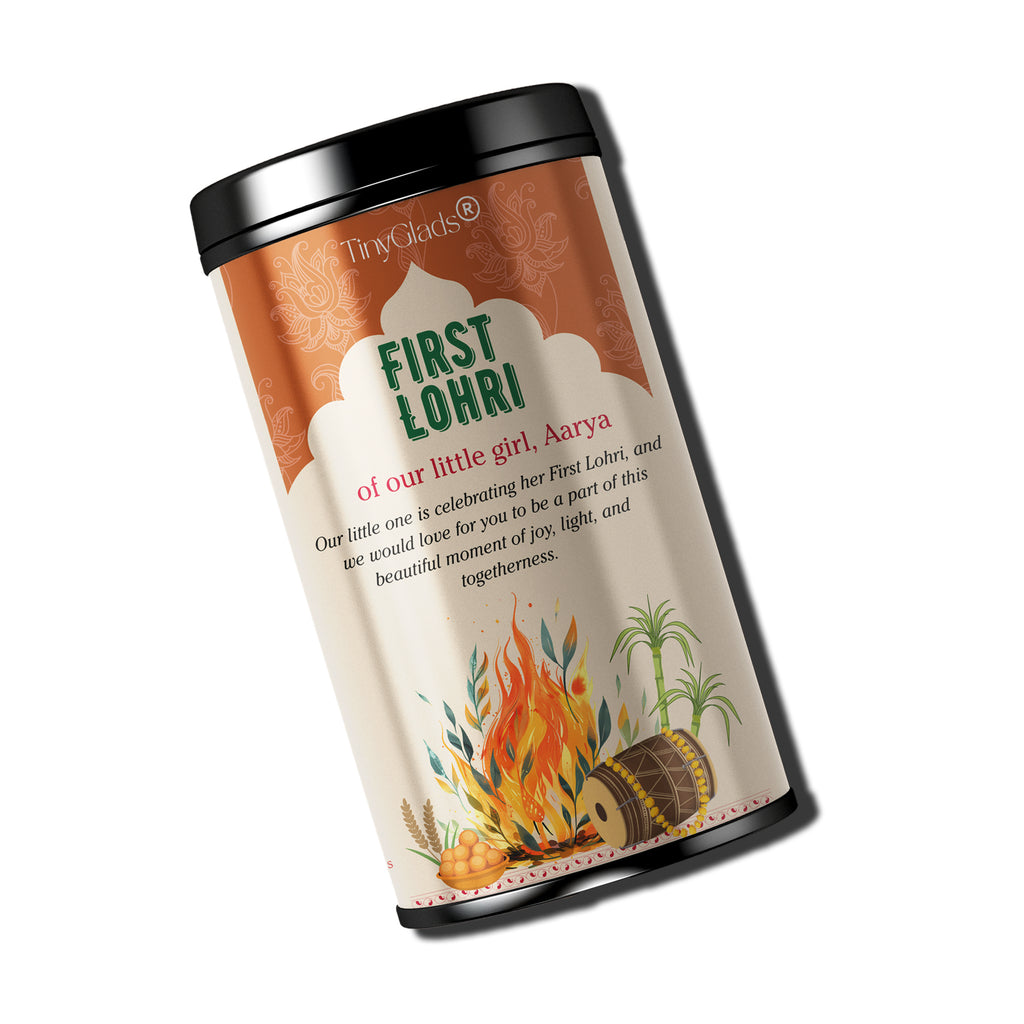 TinyGlads First Lohri Chocolate Truffle Jar | 12 Assorted Chocolate
