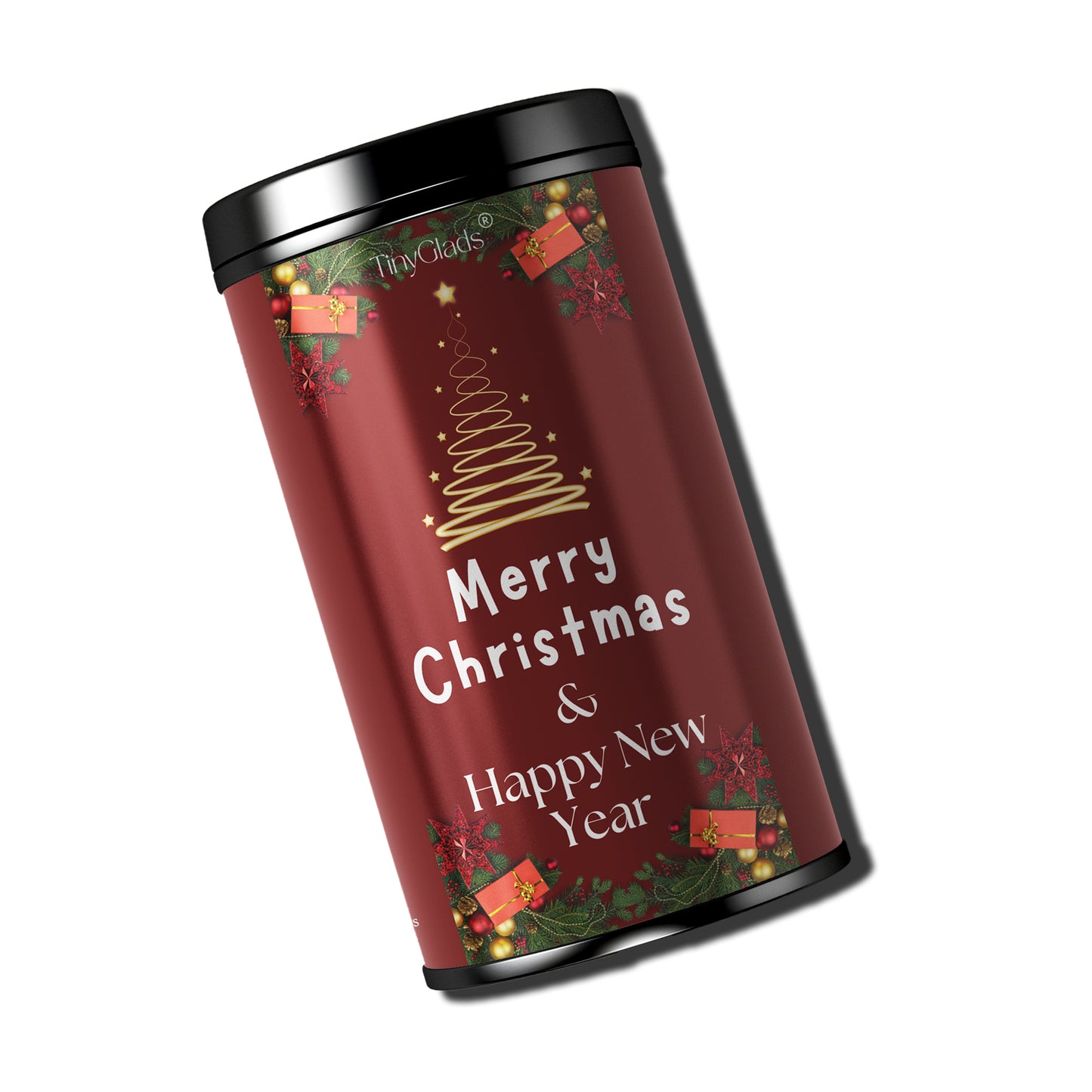 TinyGlads Festive Wishes Chocolate Truffle Jar | Christmas & New Year Gift | 250g