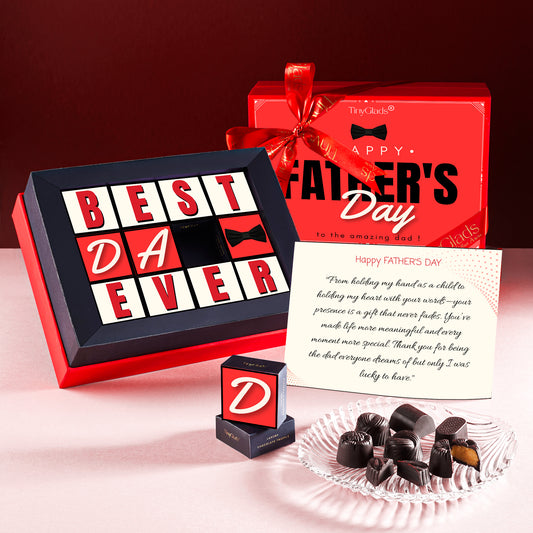 Happy Father’s Day Chocolate Gift Box – 12 Pcs Inside