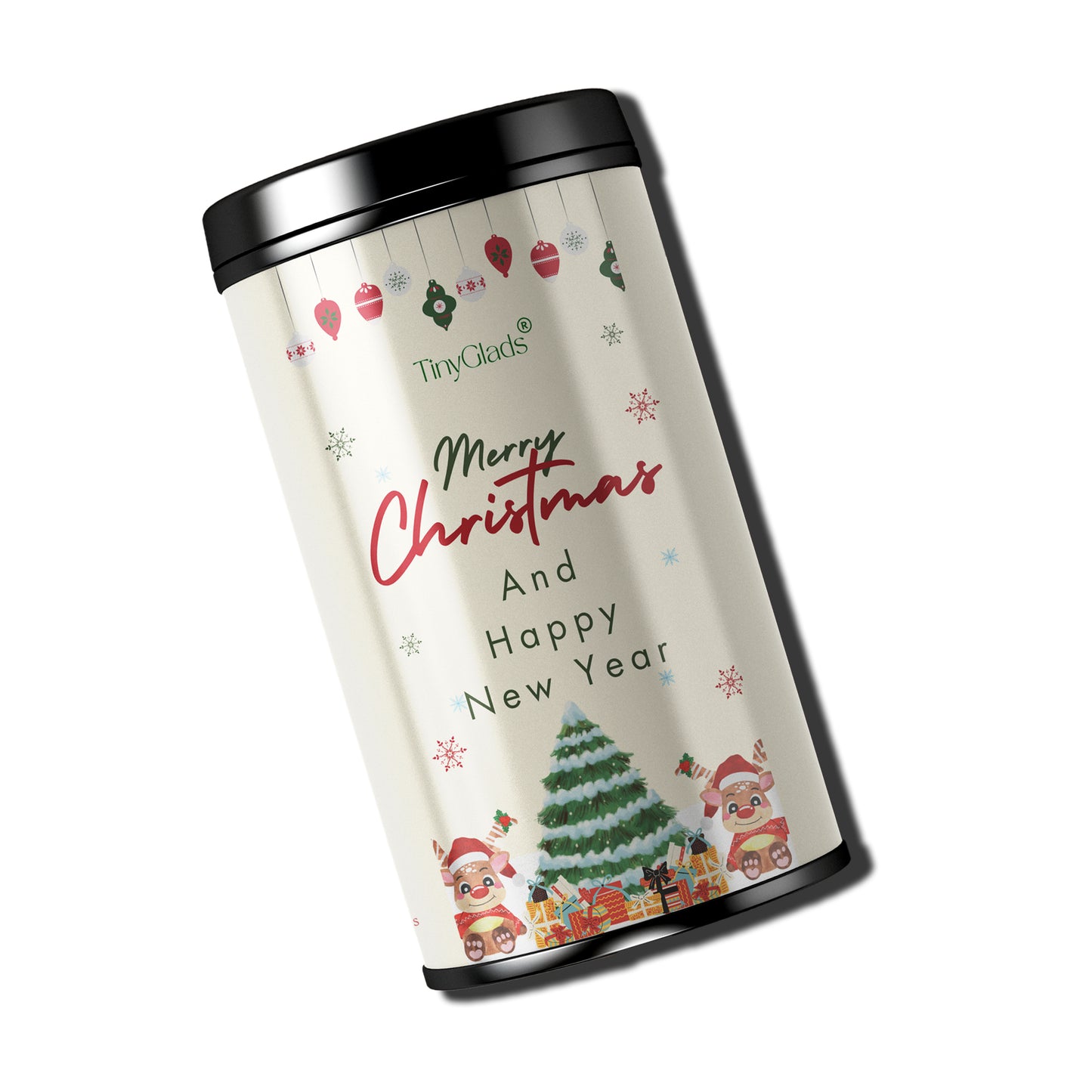 TinyGlads Holiday Treats Chocolate Jar | Christmas Special | 12 Assorted Chocolates | 250g