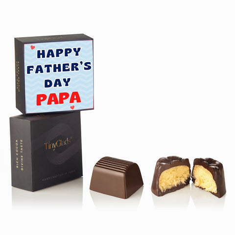 Personalized Papa Photoframe Chocolate Box – 6 Chocolate Truffles