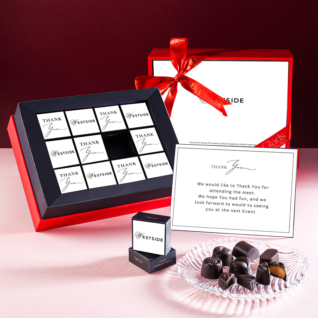 Corporate Personalized Chocolate Box with Special Message for Employees