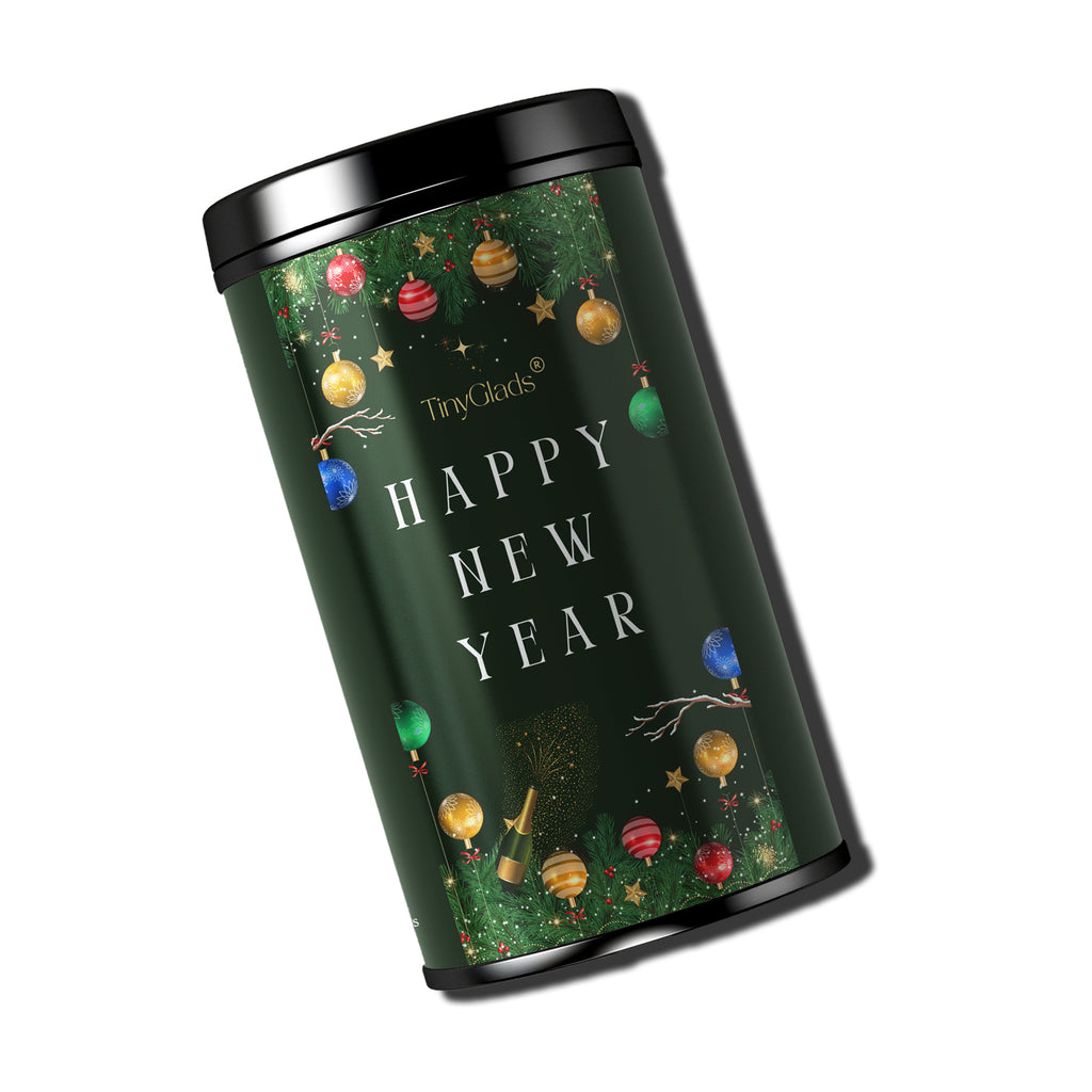 TinyGlads New Year Celebration Chocolate Jar | Premium Festive Gift | 250g