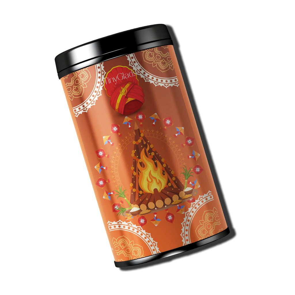 TinyGlads Festive Lohri Chocolate Truffle Jar | 12 Truffles