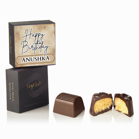 Personalised Birthday Chocolate Box | 6 Pcs Gourmet Truffles