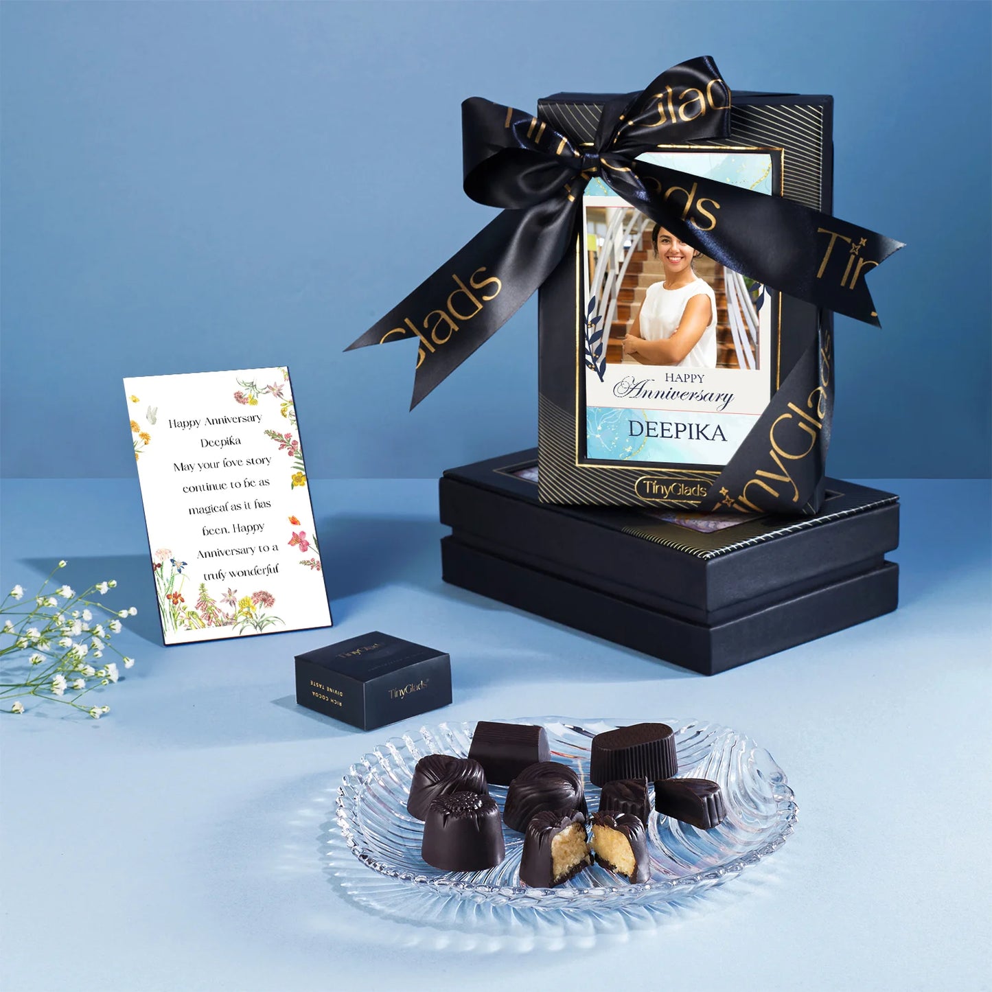 Anniversary Chocolates Gift Personalized with Photo