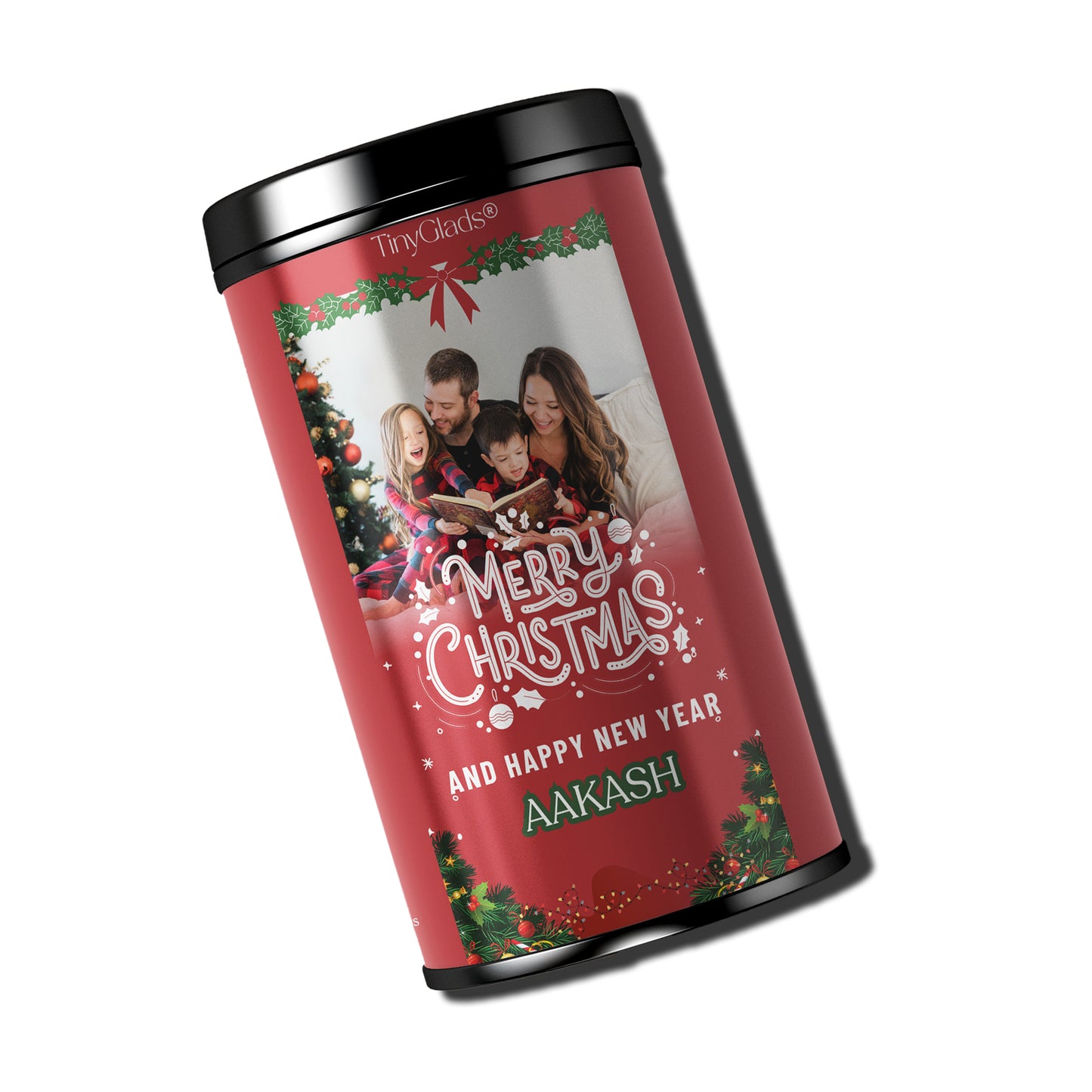 TinyGlads Family Moments Chocolate Jar | Personalized Christmas Gift | 250g