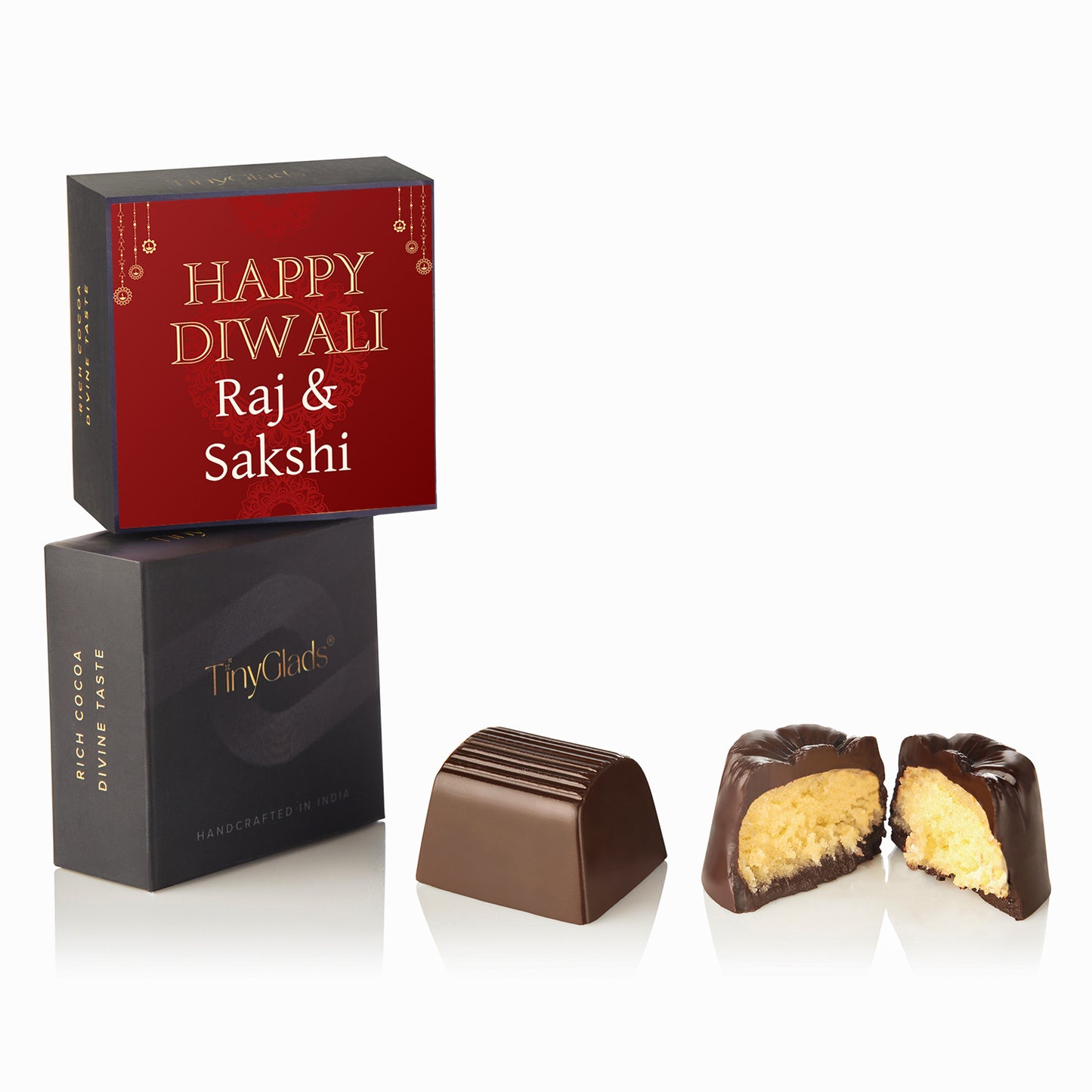 Diwali Premium Chocolate Delight Box – 6 Festive Truffles