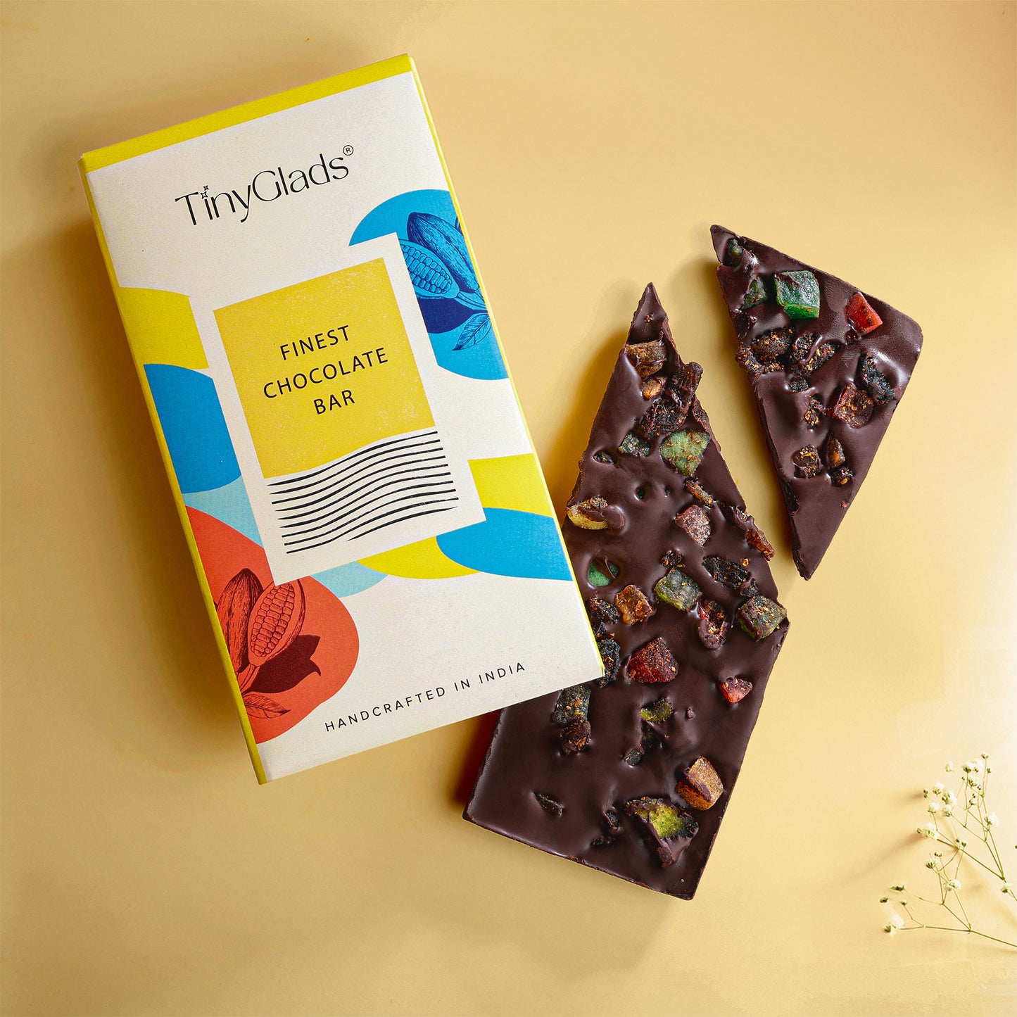 Customized Corporate Diwali Chocolate Bar Gift Box | 3 Premium Chocolate Bars