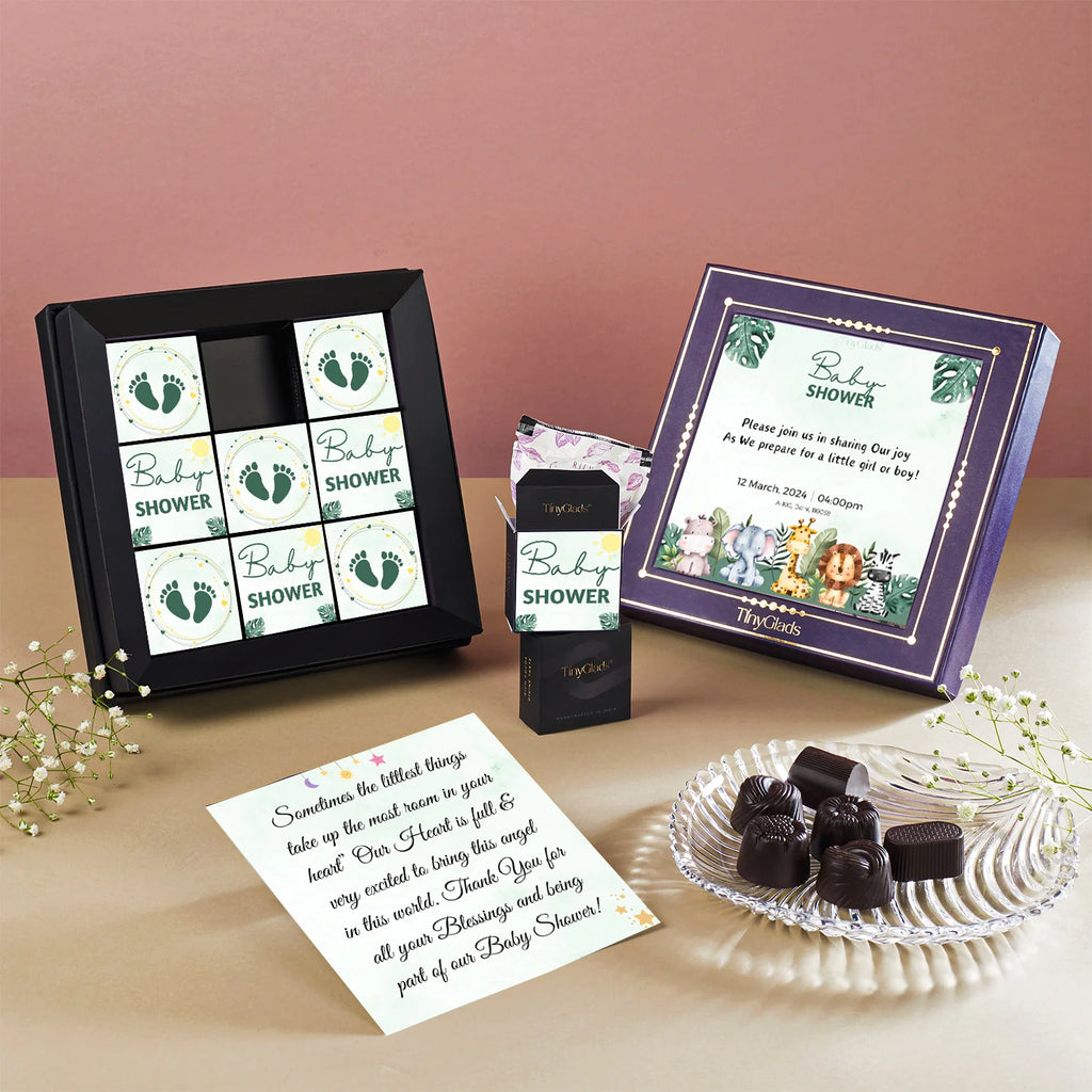 Baby Announcement Chocolate Gift Photframe Box