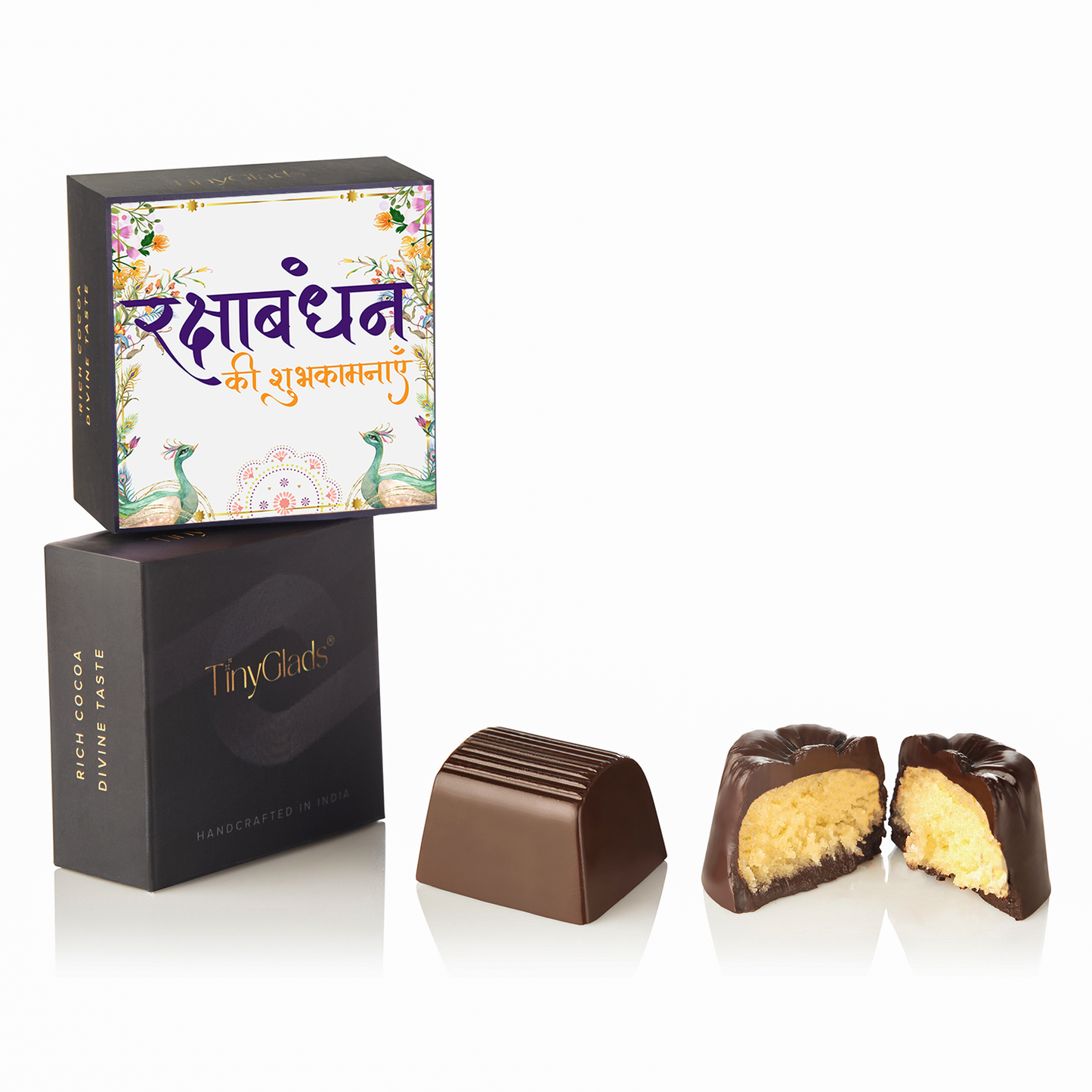 TinyGlads Shubh Raksha Bandhan Chocolate Gift Box | 9 Gourmet Truffles