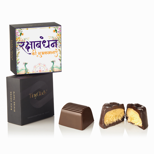 TinyGlads Shubh Raksha Bandhan Chocolate Gift Box | 9 Gourmet Truffles