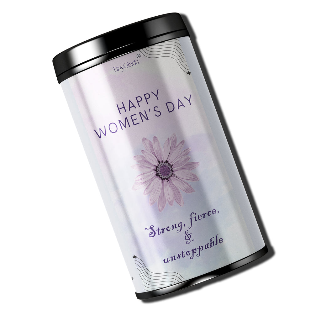 TinyGlads Strong, Fierce & Unstoppable Chocolate Gift Jar | Women's Day