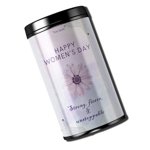 TinyGlads Strong, Fierce & Unstoppable Chocolate Gift Jar | Women's Day