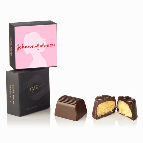 TinyGlads Personalized Corporate Women's Day Chocolate Gift Box | 9 Gourmet Truffles