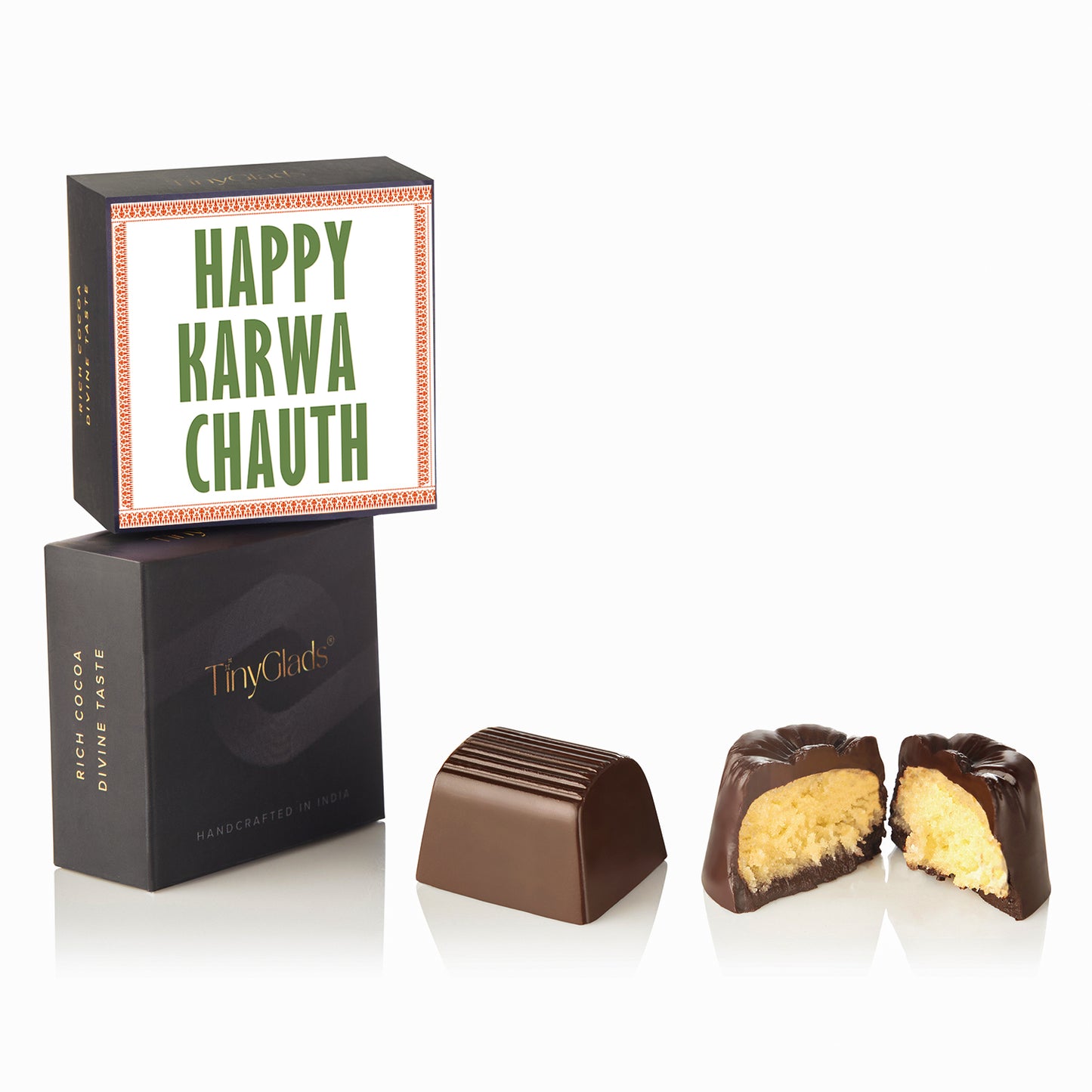 Personalised Karwa Chauth Chocolate Gift Box - 6 Truffles