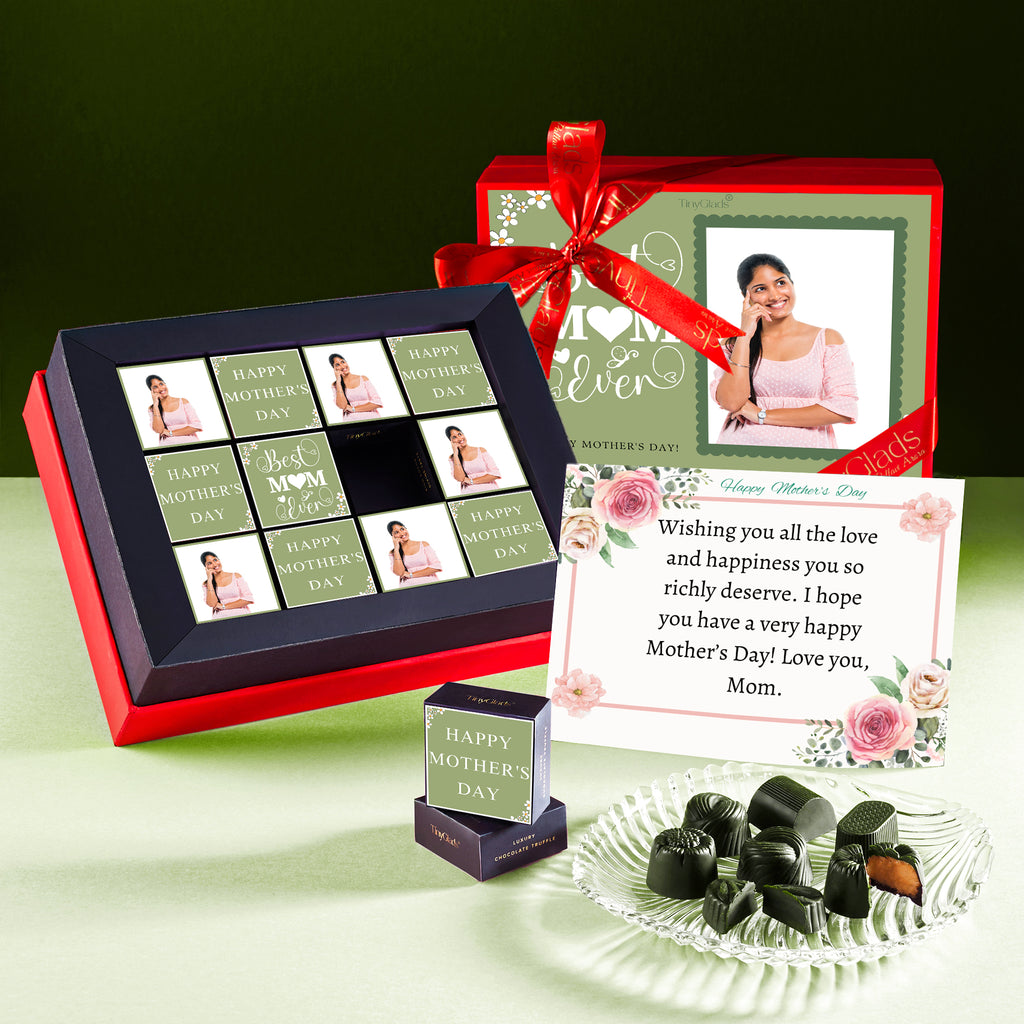 Mother’s Day Custom Celebration Box | 9 Truffles with Message Card