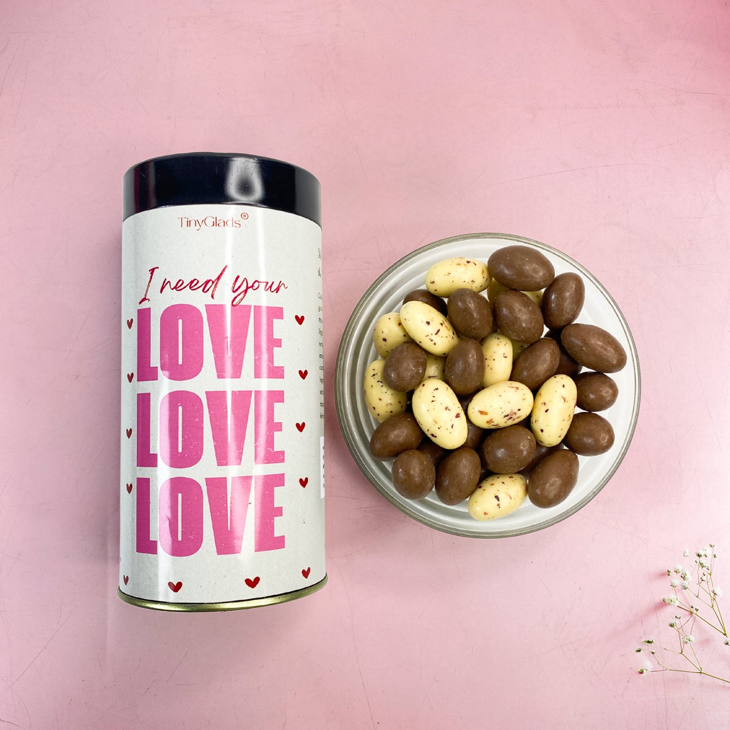 Luxury Valentine chocolate gift hamper packed in elegant box for boyfriend or husband