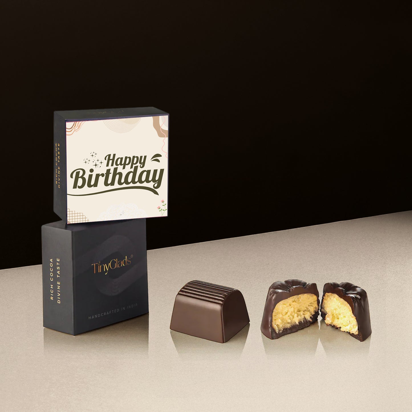 The Ultimate Birthday Treat Box | Truffles with Chocolate Almond Jar